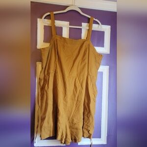 Old Navy Women Linen Blend Rompers with Pockets Size XXL